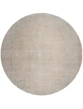 Beige Pakistan Persisk vintage matta 296 x 296 cm