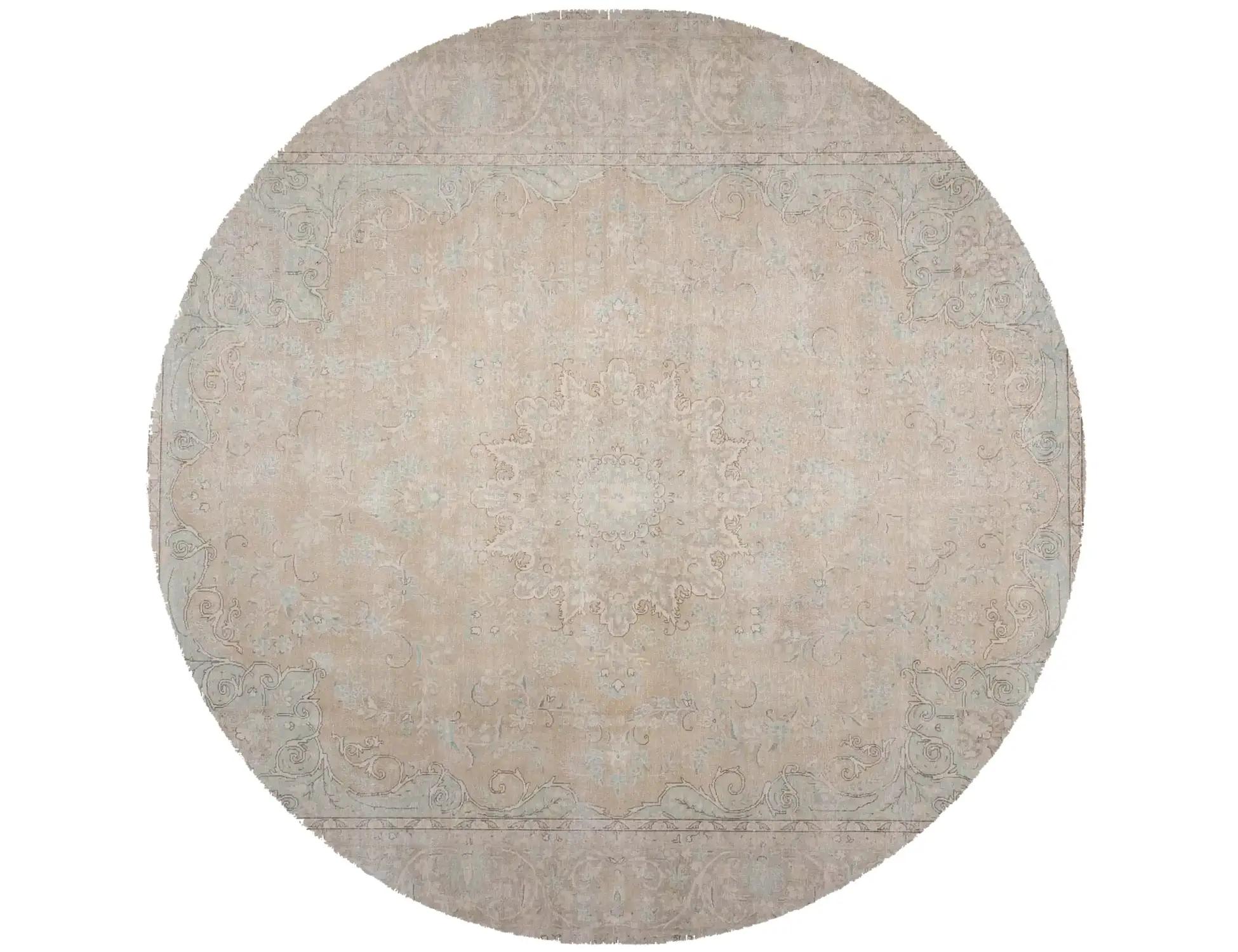 Beige text_origin_4 Persischer Vintage Teppich 296 x 296 cm