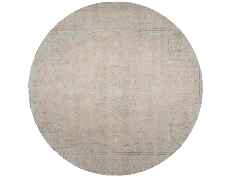 Beige text_origin_4 Persischer Vintage Teppich 296 x 296 cm