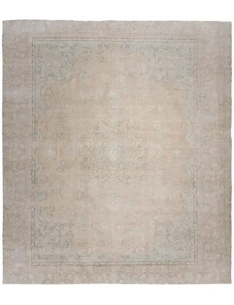 Beige Pakistan Persischer Vintage Teppich 350 x 296 cm