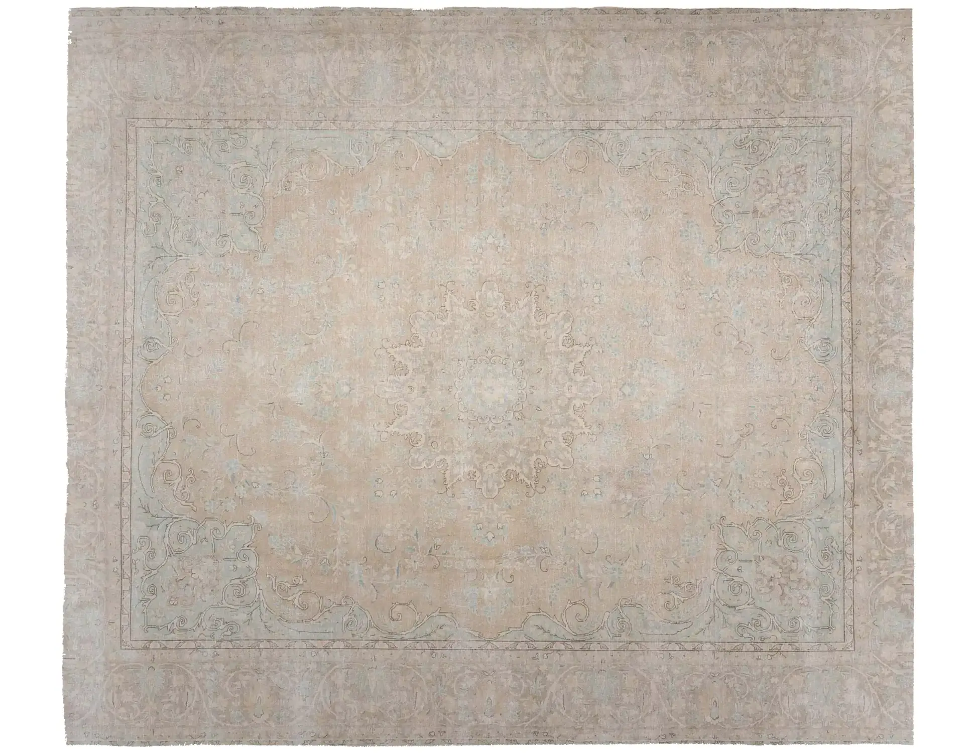 Beige text_origin_4 Persischer Vintage Teppich 350 x 296 cm