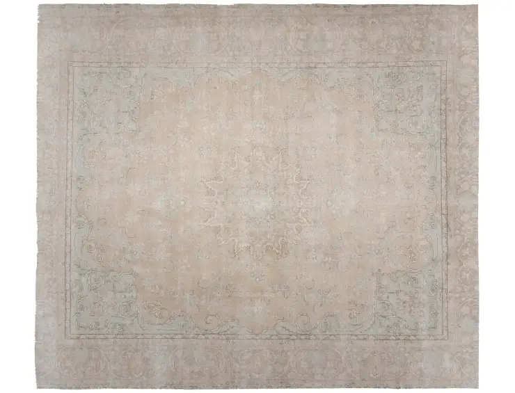 Beige text_origin_4 Persischer Vintage Teppich 350 x 296 cm