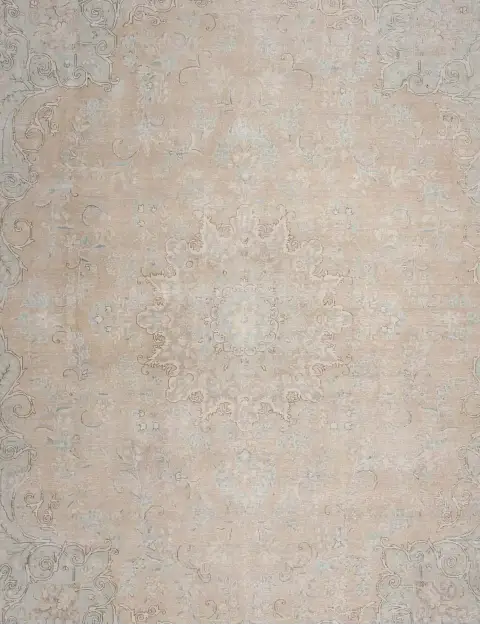 Beige Pakistan Perzisch Vintage Tapijt 350 x 296 cm - view 3