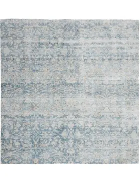 Blau Persien Persischer Vintage Teppich 174 x 174 cm