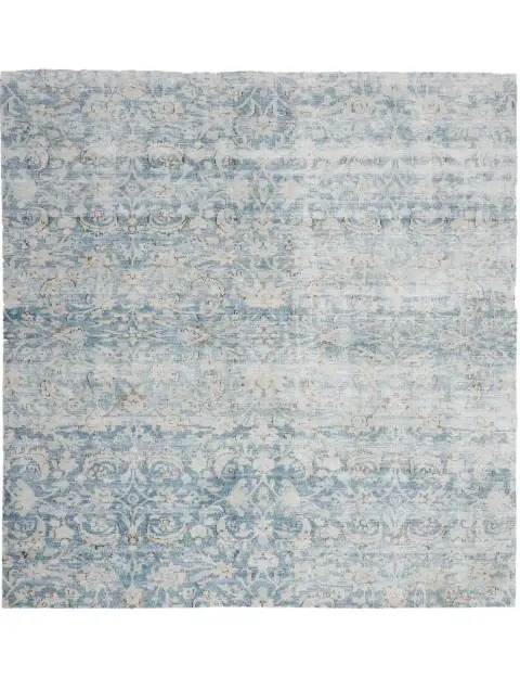 Bleu Persan Tapis Persan vintage 174 x 174 cm