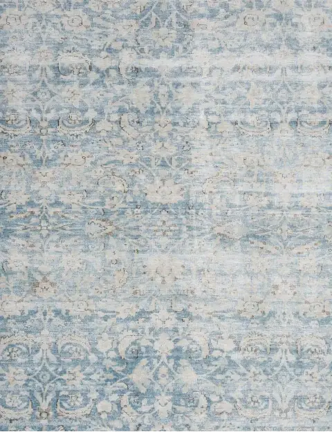 Bleu Persan Tapis Persan vintage 174 x 174 cm - view 3