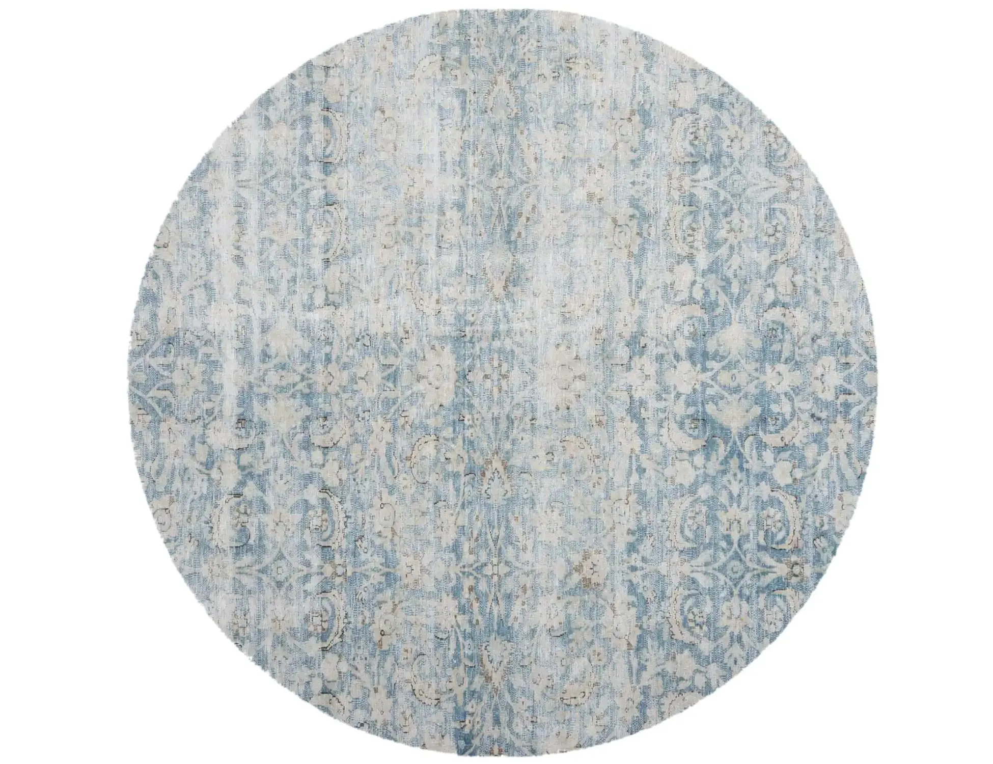 Grau Persien Persischer Vintage Teppich 174 x 174 cm