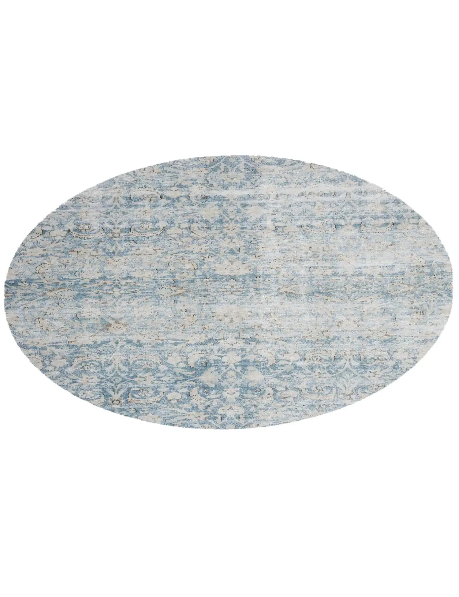 Grau Persien Persischer Vintage Teppich 174 x 174 cm - Einzigartiger handgefertigter Teppich