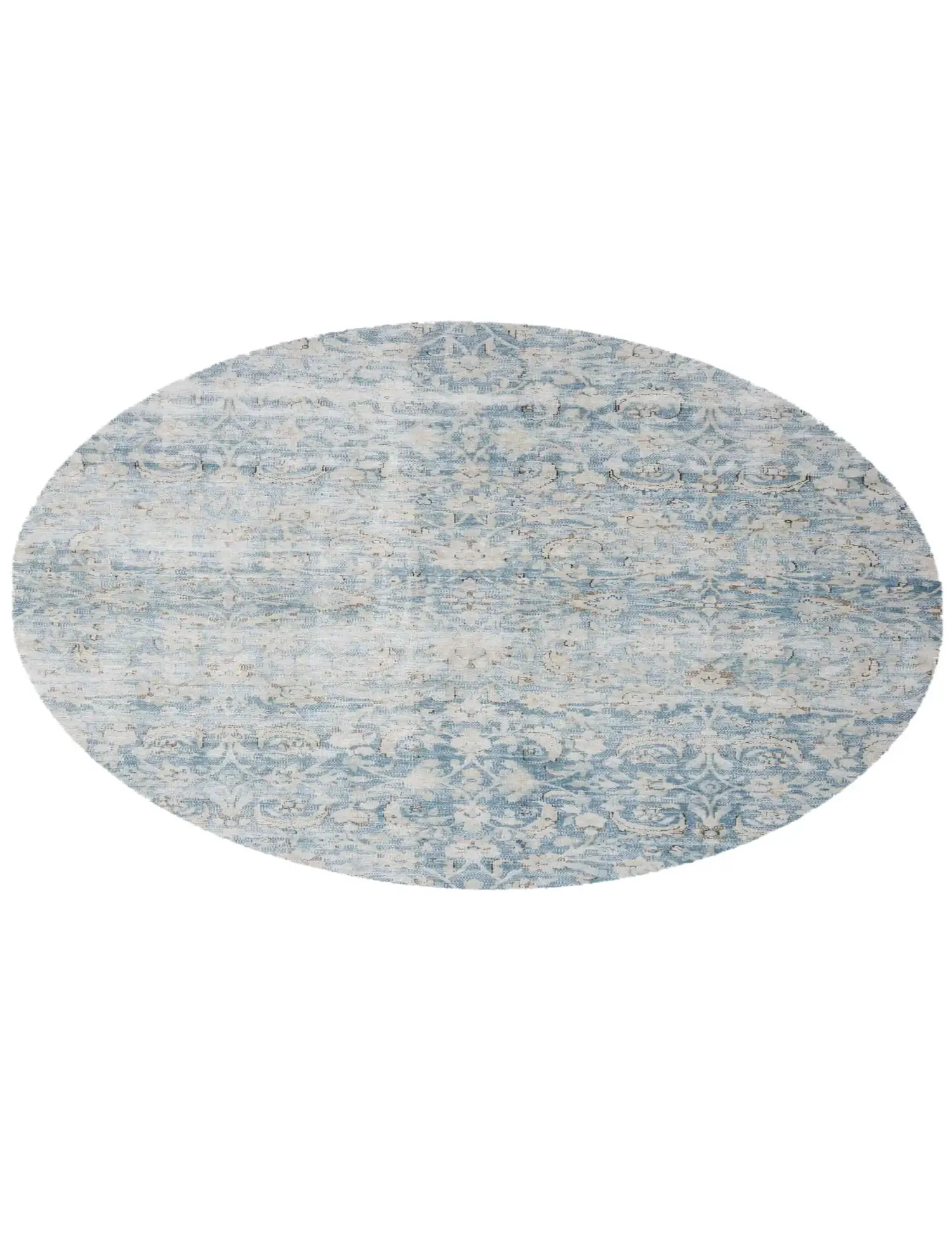 Grau Persien Persischer Vintage Teppich 174 x 174 cm - Einzigartiger handgefertigter Teppich