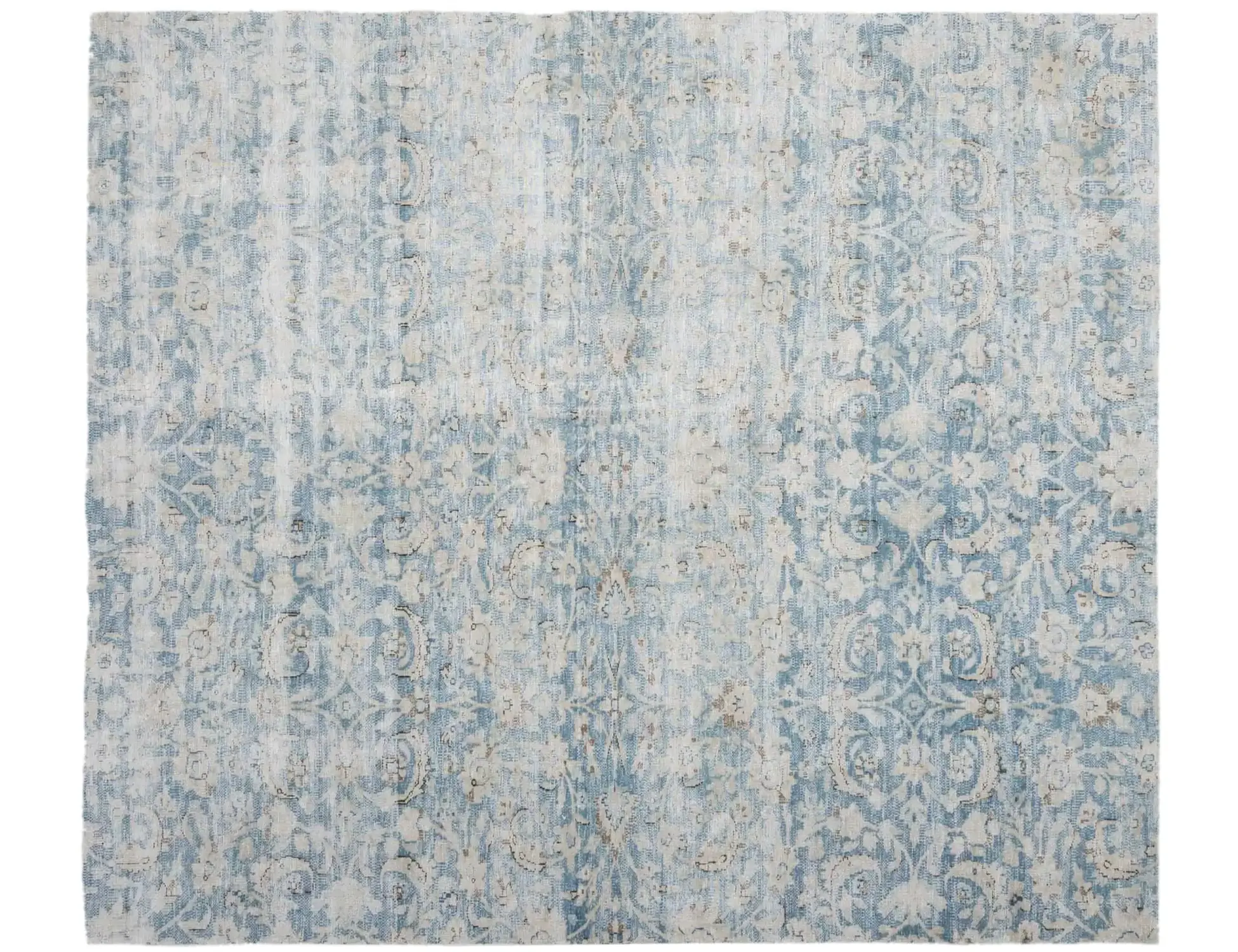 Grau Persien Persischer Vintage Teppich 240 x 174 cm