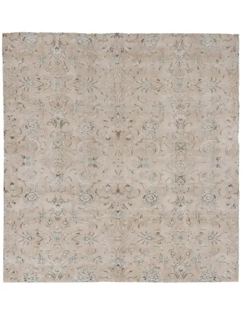 Beige Pakistan Persischer Vintage Teppich 173 x 173 cm