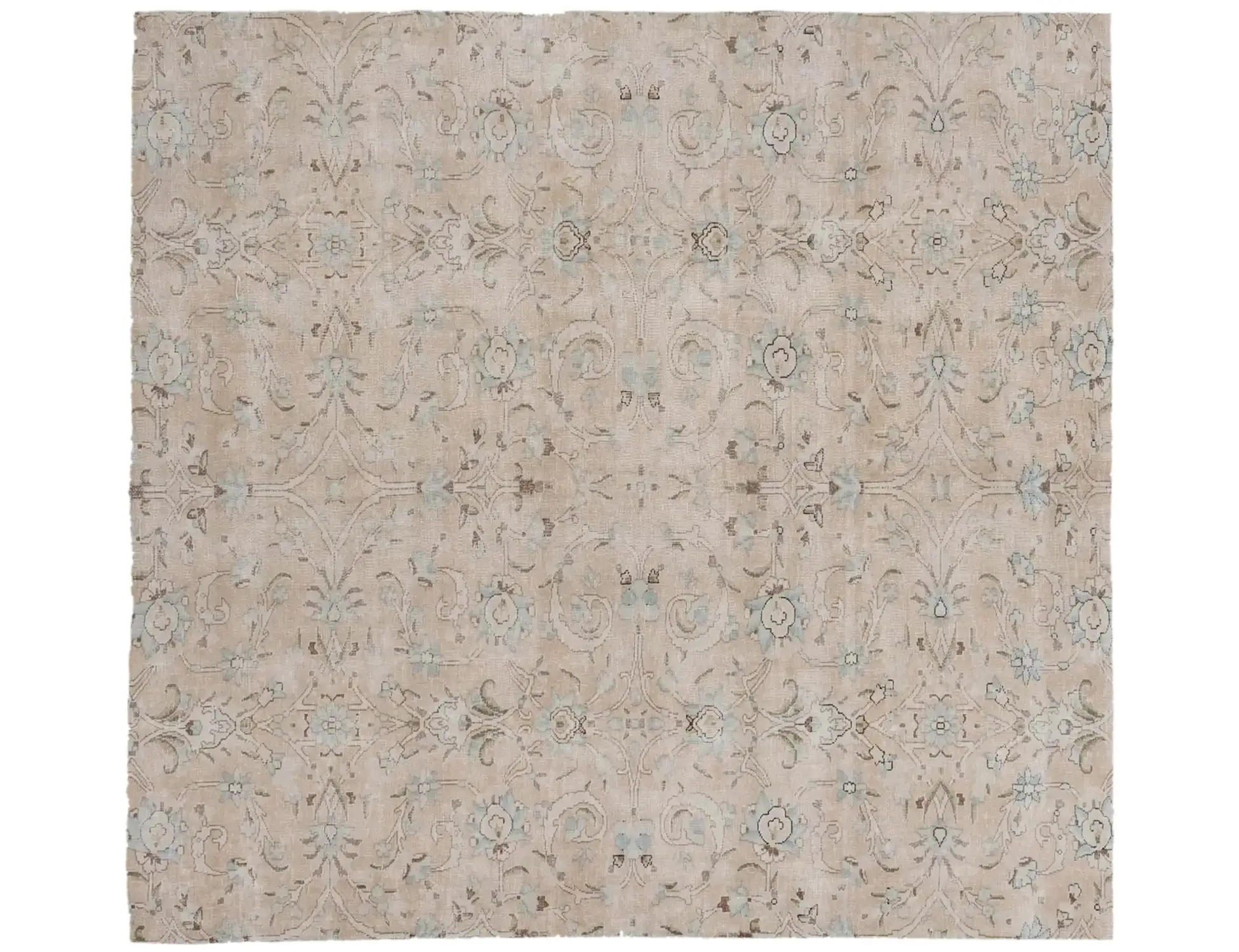 Beige text_origin_4 Persischer Vintage Teppich 173 x 173 cm