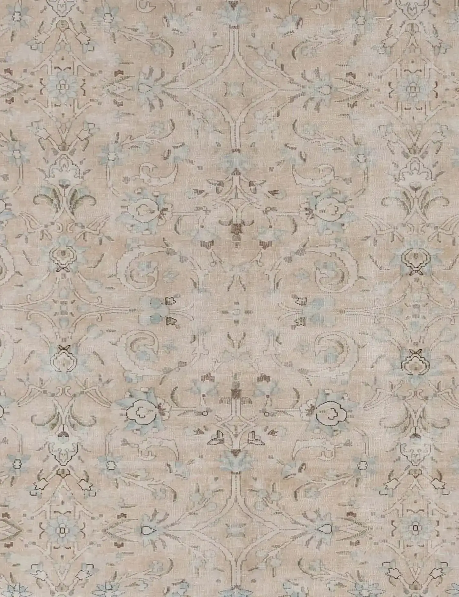 Beige text_origin_4 Persischer Vintage Teppich 173 x 173 cm - Einzigartiger handgefertigter Teppich