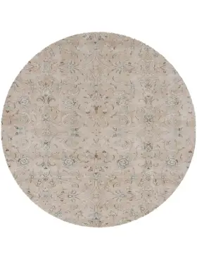 Beige Pakistan Persisk vintage matta 173 x 173 cm