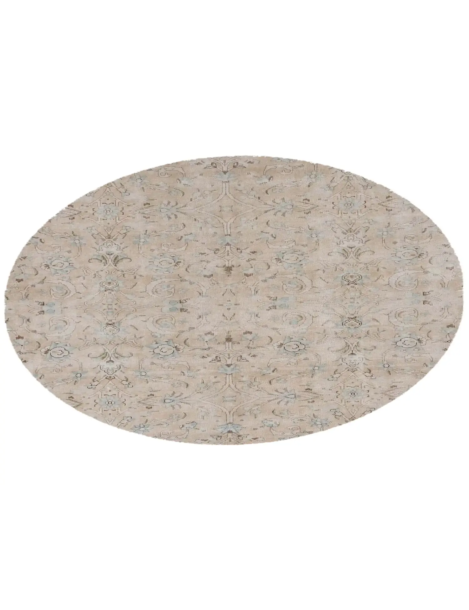 Beige text_origin_4 Persischer Vintage Teppich 173 x 173 cm - Einzigartiger handgefertigter Teppich