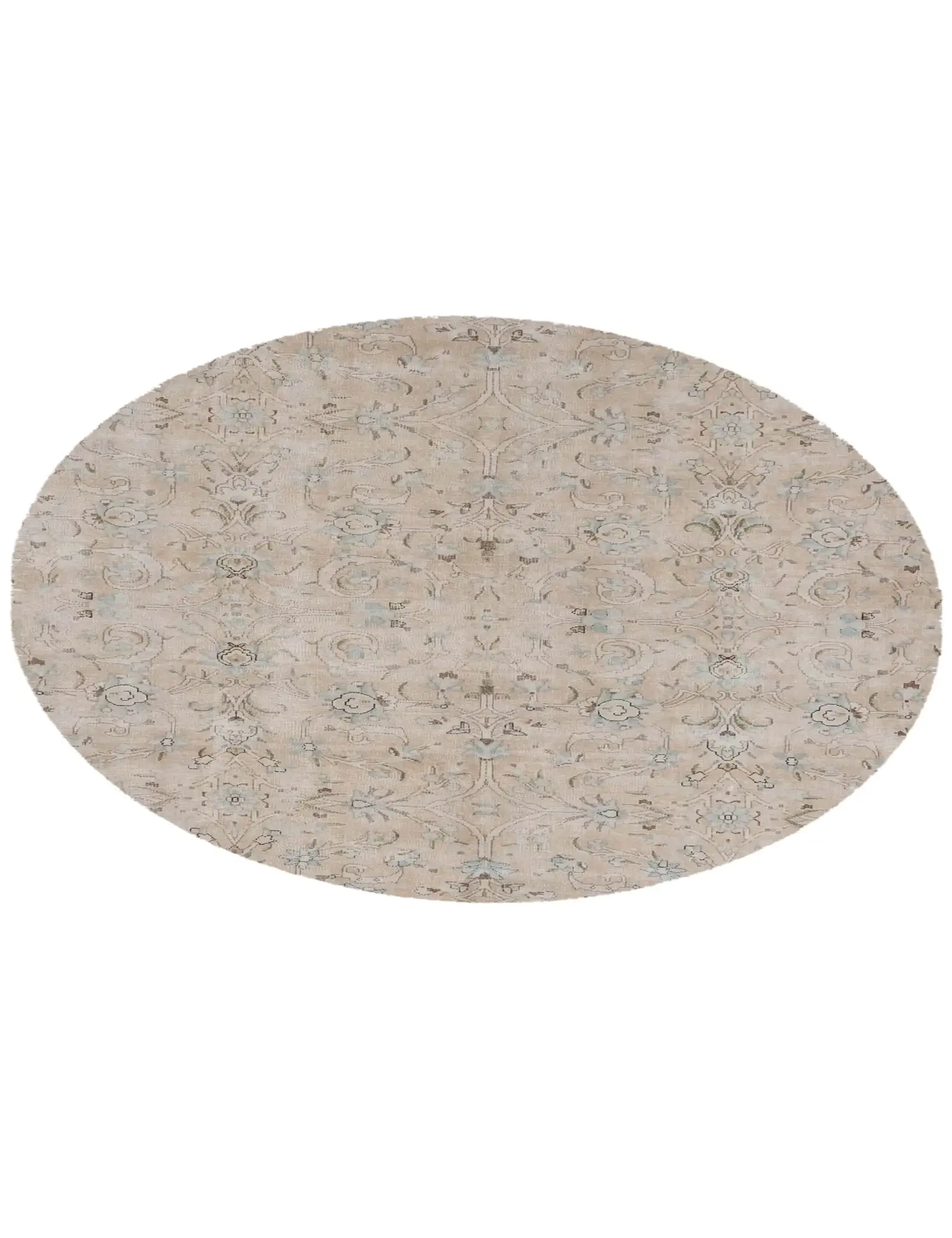 Beige text_origin_4 Persischer Vintage Teppich 173 x 173 cm - Einzigartiger handgefertigter Teppich