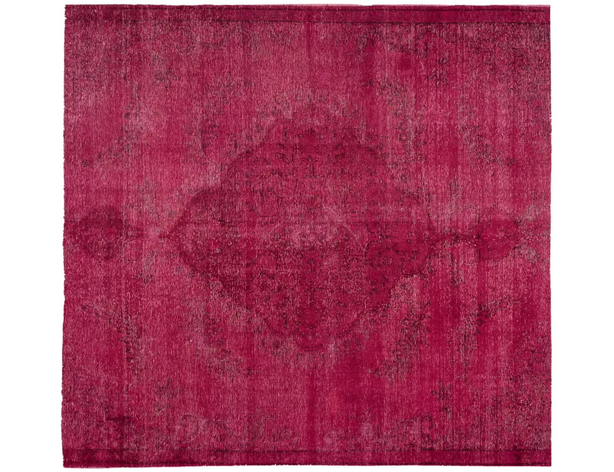 Lila Persien Persischer Vintage Teppich 236 x 236 cm - Einzigartiger handgefertigter Teppich