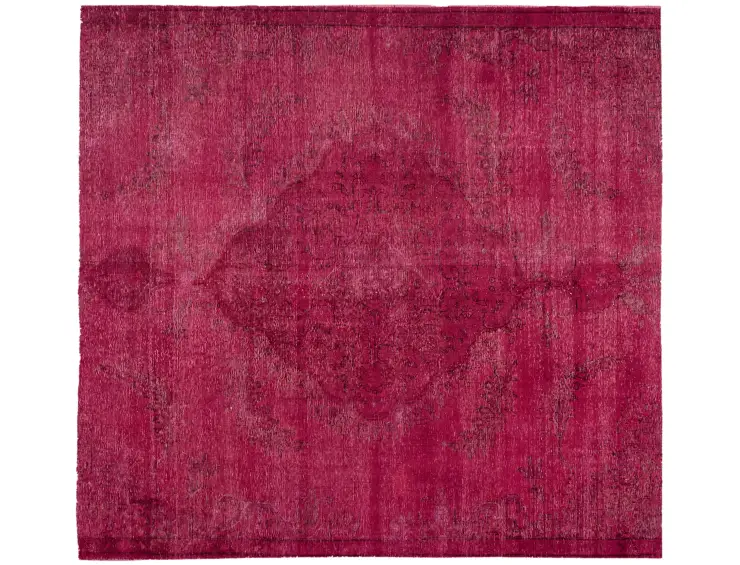 Lila Persien Persischer Vintage Teppich 236 x 236 cm