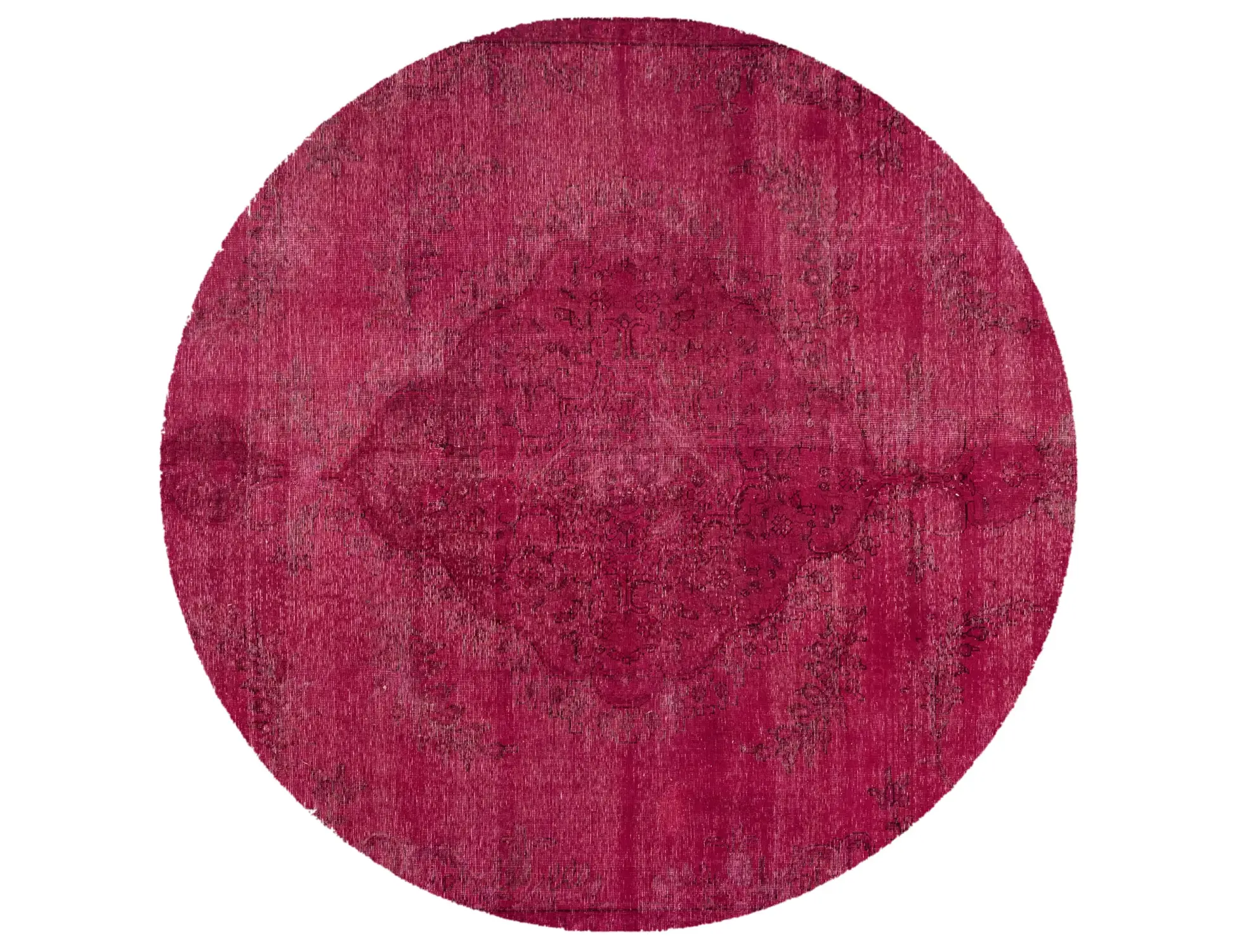 Lila Persien Persischer Vintage Teppich 236 x 236 cm - Einzigartiger handgefertigter Teppich