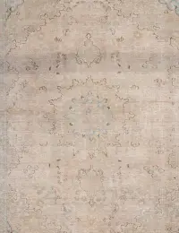 Beige Persien Persischer Vintage Teppich 186 x 186 cm - view 3