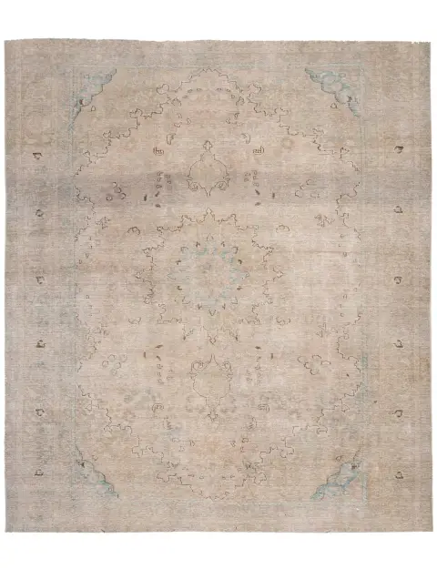 Beige Persien Persischer Vintage Teppich 250 x 186 cm