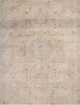 Beige Perzië Perzisch Vintage Tapijt 250 x 186 cm - view 3