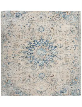Beige Persien Persischer Vintage Teppich 157 x 157 cm