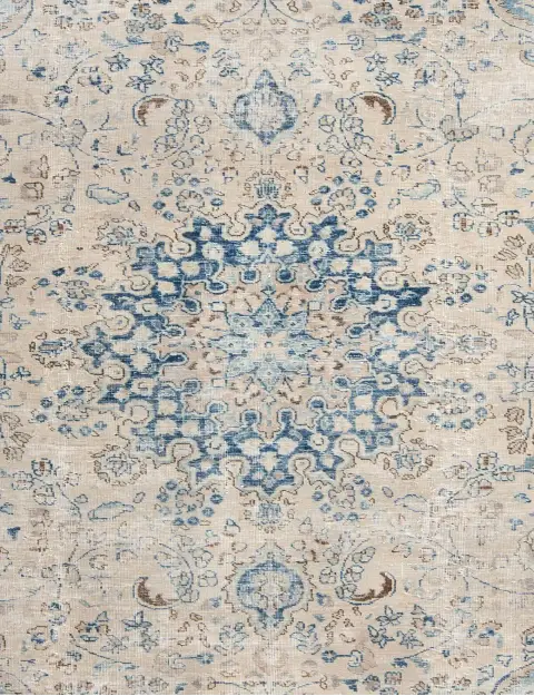 Beige Persien Persischer Vintage Teppich 157 x 157 cm - view 3