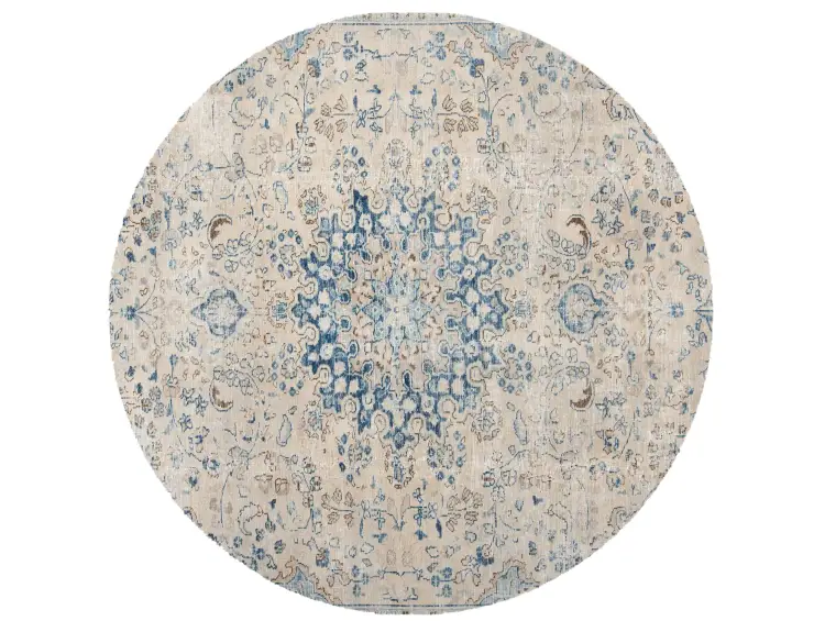 Beige Persien Persischer Vintage Teppich 157 x 157 cm