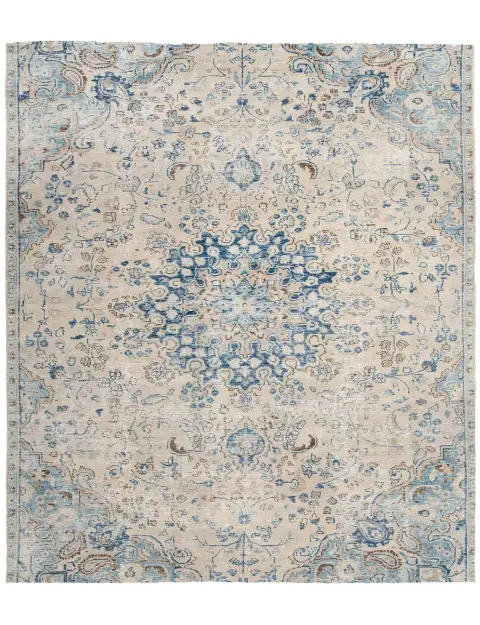 Beige Persien Persischer Vintage Teppich 210 x 157 cm