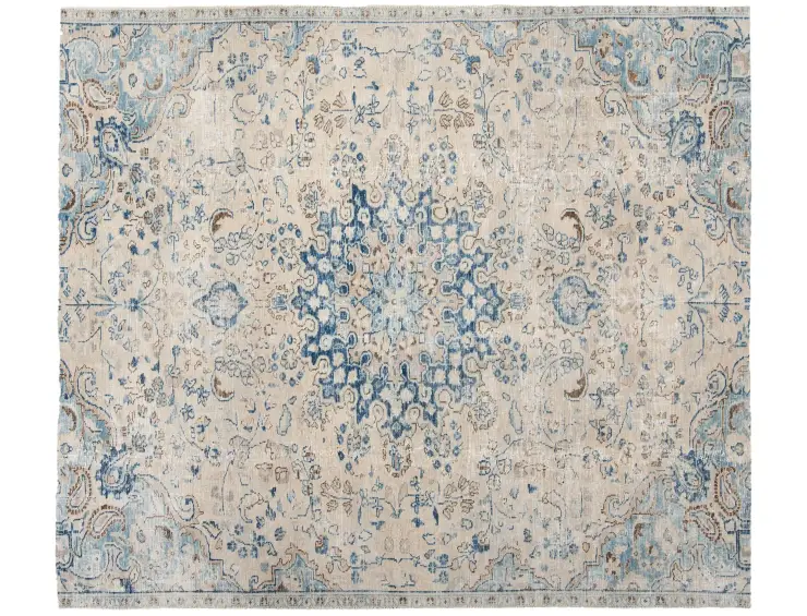 Beige Persien Persischer Vintage Teppich 210 x 157 cm