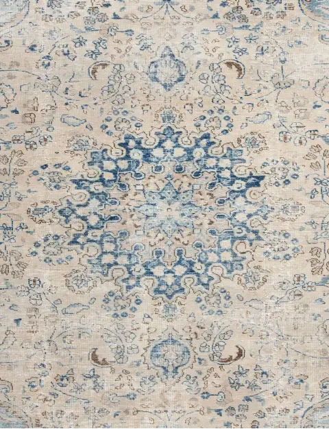 Beige Persien Persischer Vintage Teppich 210 x 157 cm - view 3