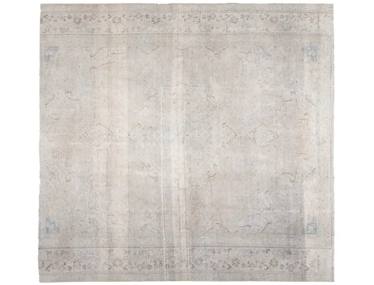 Grau Persien Persischer Vintage Teppich 286 x 286 cm