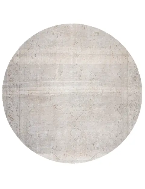 Grau Persien Persischer Vintage Teppich 286 x 286 cm