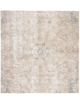 Beige Persien Persischer Vintage Teppich 180 x 180 cm