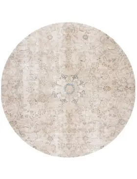 Beige Persien Persischer Vintage Teppich 180 x 180 cm
