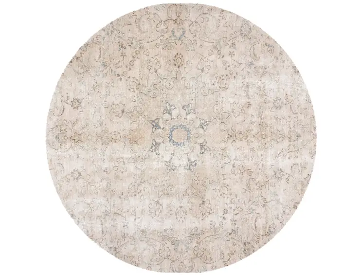 Beige Persien Persischer Vintage Teppich 180 x 180 cm