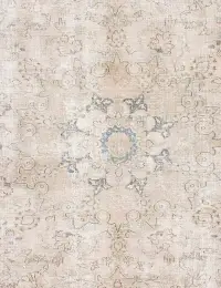 Beige Persien Persischer Vintage Teppich 180 x 180 cm - view 3
