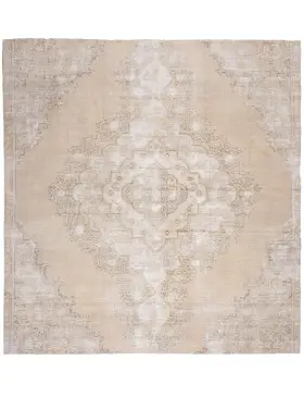 Beige Persia Alfombra persa vintage 226 x 226 cm