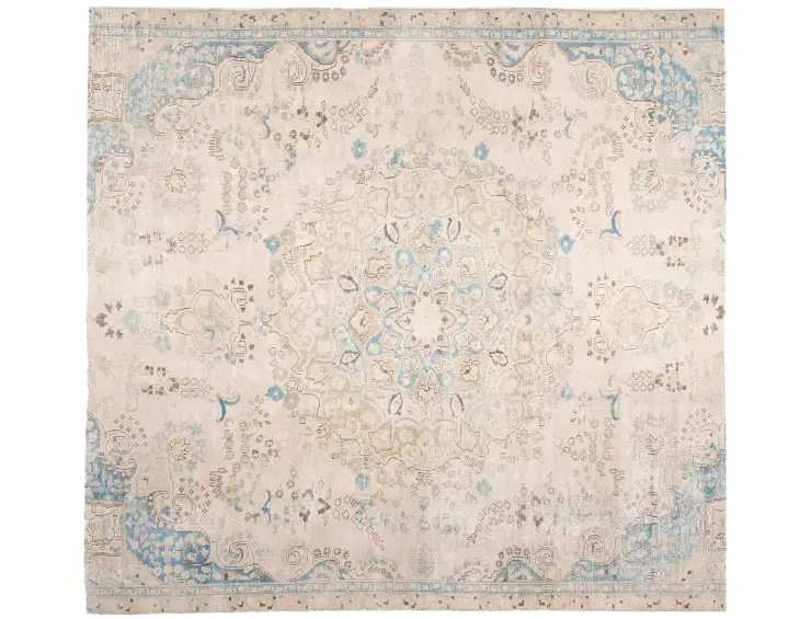 Beige Persien Persischer Vintage Teppich 206 x 206 cm