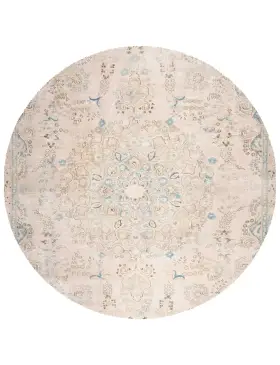 Beige Persien Persischer Vintage Teppich 206 x 206 cm