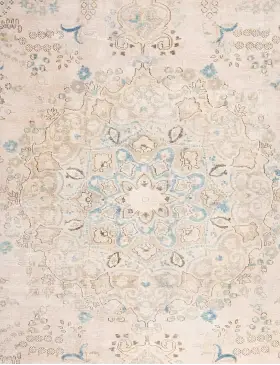Beige Persien Persischer Vintage Teppich 206 x 206 cm - view 3