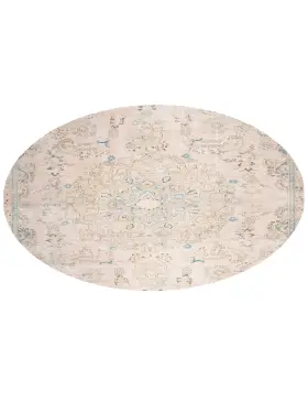 Beige Persien Persischer Vintage Teppich 206 x 206 cm - view 1