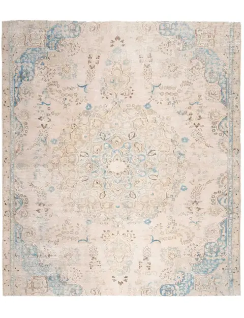 Beige Persien Persischer Vintage Teppich 250 x 206 cm