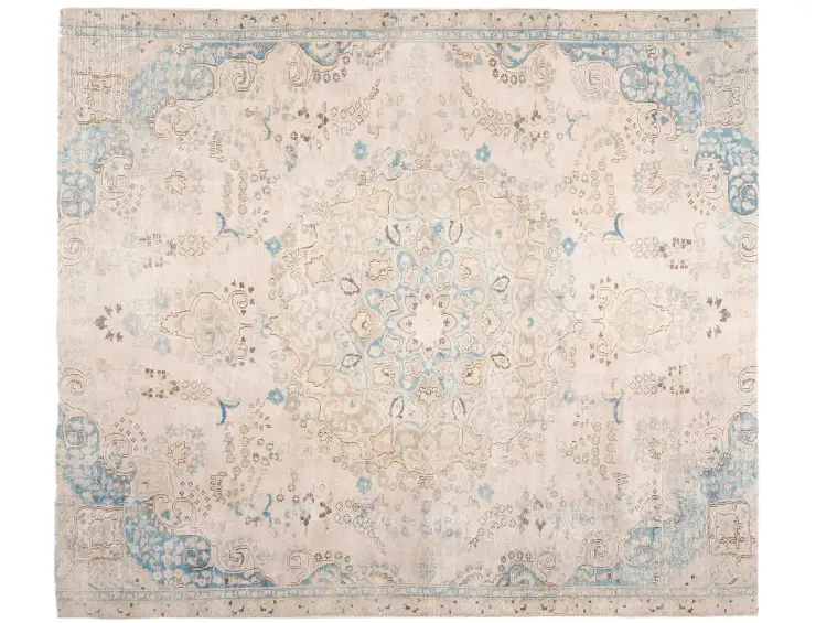 Beige Persien Persischer Vintage Teppich 250 x 206 cm
