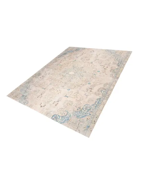 Beige Perzië Perzisch Vintage Tapijt 250 x 206 cm - view 1