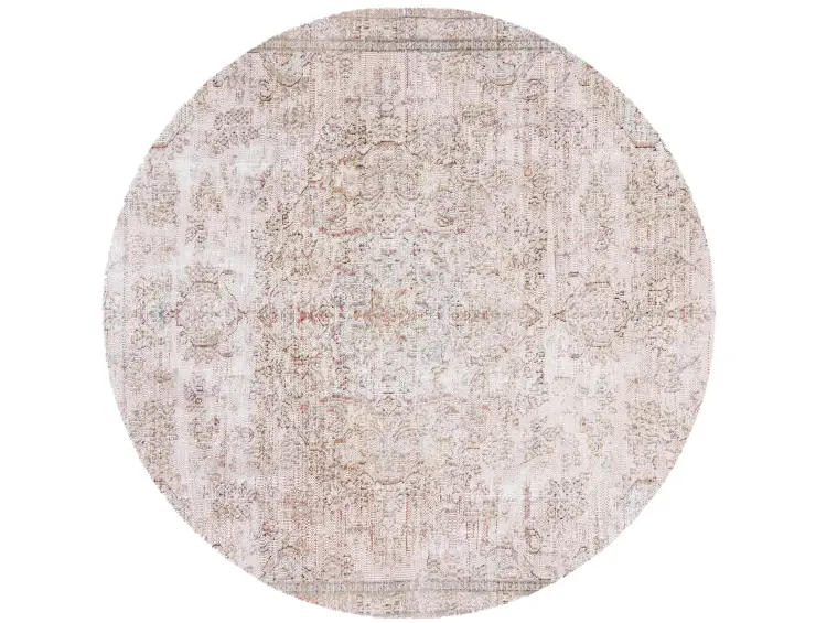 Grau Persien Persischer Vintage Teppich 150 x 150 cm