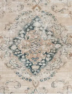 Beige Persia Persisk vintage teppe 123 x 123 cm - view 3