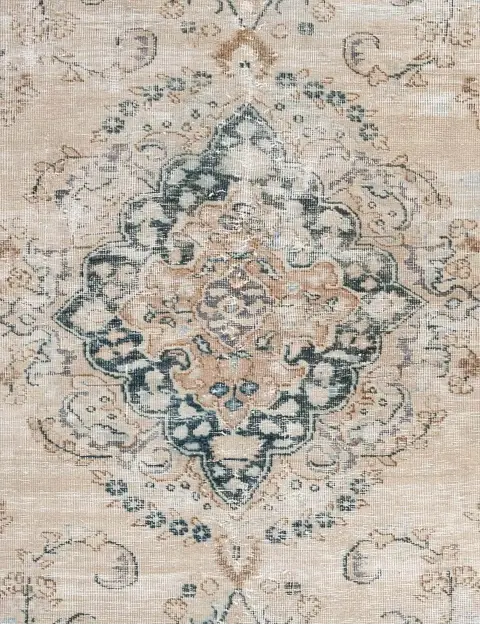 Beige Persan Tapis Persan vintage 123 x 123 cm - view 3
