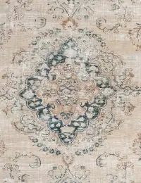 Beige Persien Persischer Vintage Teppich 123 x 123 cm - view 3